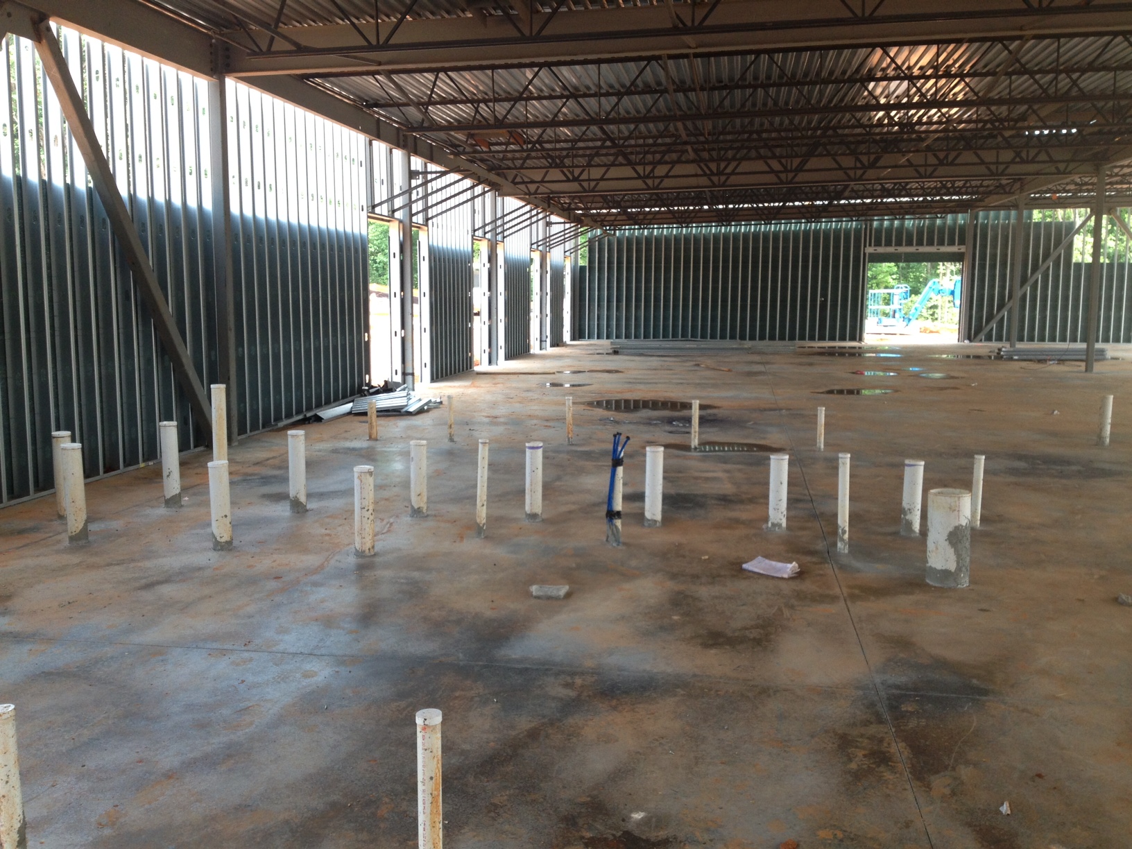 The Concrete is Poured in the Rooms!